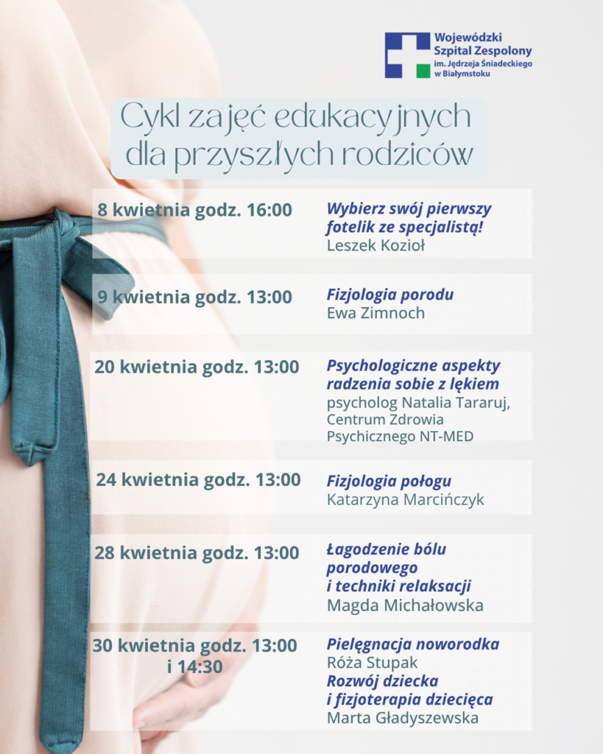 Kwietniowa edycja zajęć edukacyjnych dla przyszłych rodziców