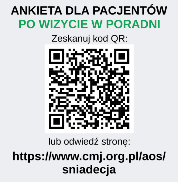 Ankieta dla pacjentów po wizycie z poradni